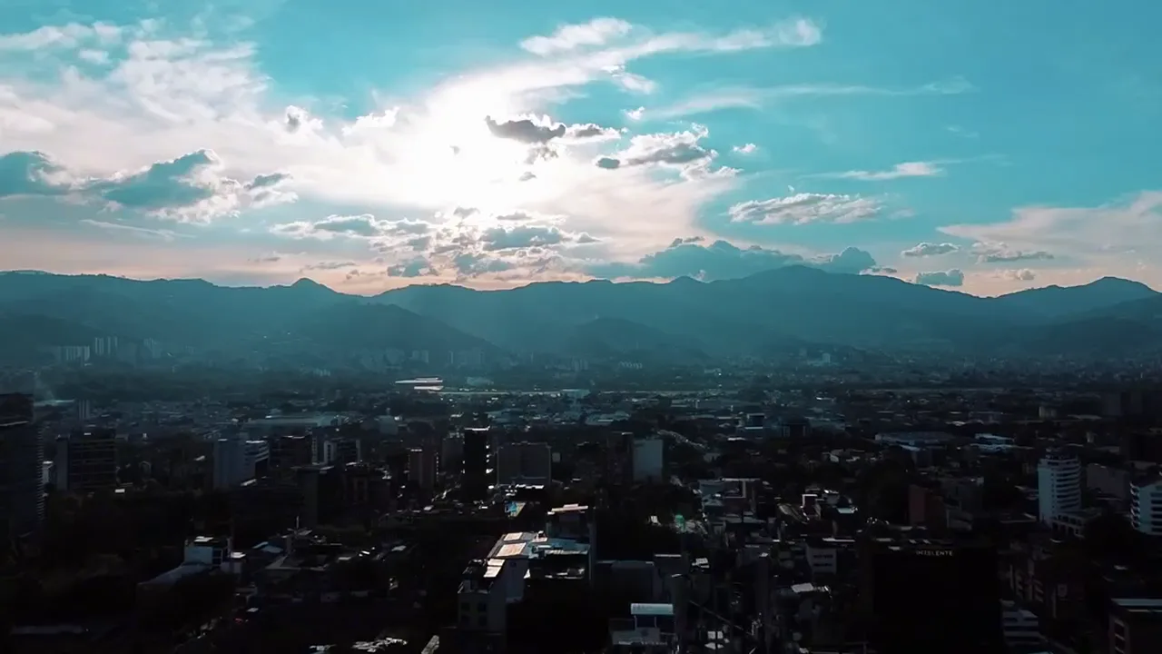 Medellín skyline from Hunters’ official hotel film